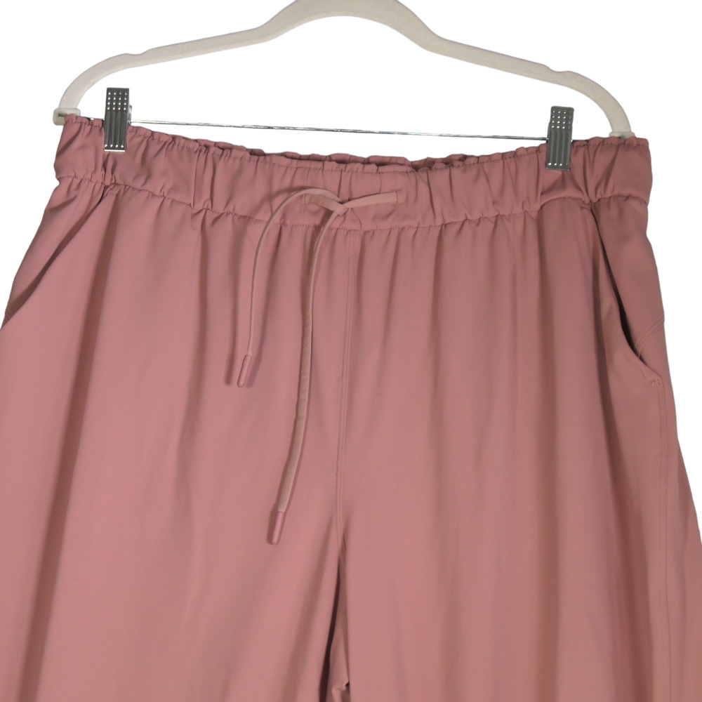 Lululemon Athleisure Jogger Pants Women 14 High Rise Gym Pink Performance - Picture 3 of 13